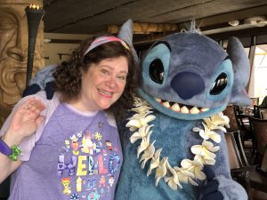 Adorable Stitch Experiment 626 in Diapers and Pacifier as Newborn